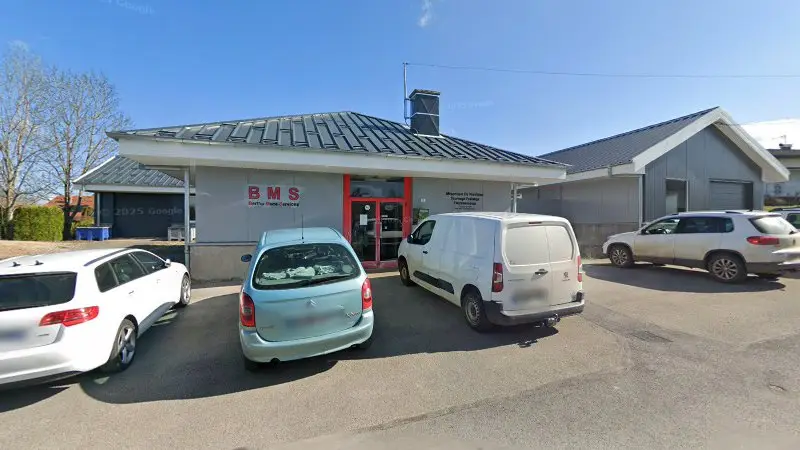 Vue de la rue devant Bertho Méca Service BMS, Pierrefontaine-les-Varans