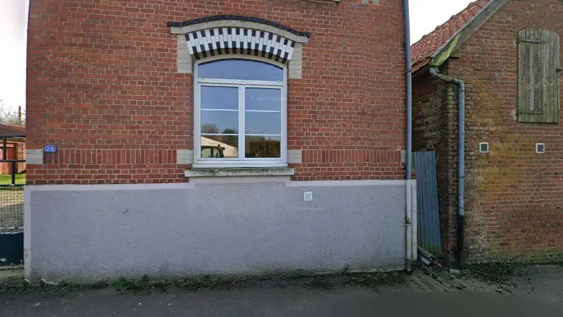 Vue de la rue devant Garage Trabouillet, Monchy-au-Bois
