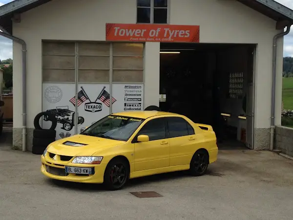 Photo publiée sur la fiche Google de Garage Tower Tyres - Bonnétage Pneus, Bonnétage