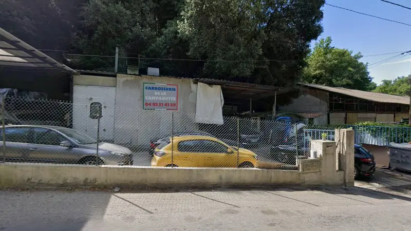 Vue de la rue devant CARROSSERIE DE LA CAMPANETTE CARZO ROCCO, Cagnes-sur-Mer