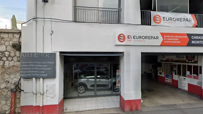 Vue de la rue devant Garage Monte Cristo Citroën, Marseille