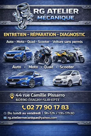 Photo publiée sur la fiche Google de RG ATELIER MECANIQUE AUTO/MOTO, Éragny-sur-Epte