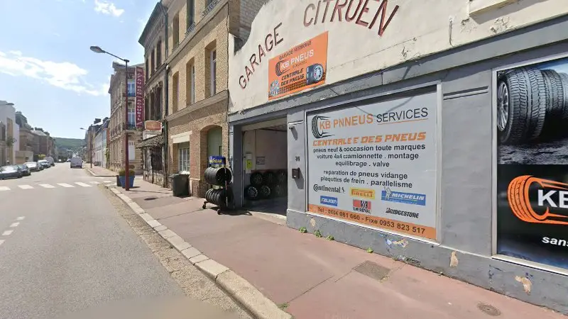 Vue de la rue devant Garage Citroen R.Ettienne, Elbeuf