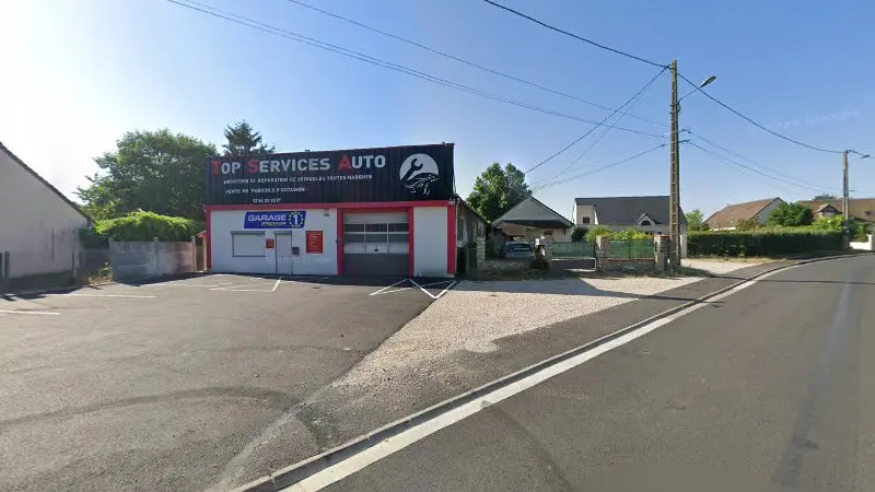 Vue de la rue devant GARAGE PREMIER - TSA, Huisseau-sur-Cosson