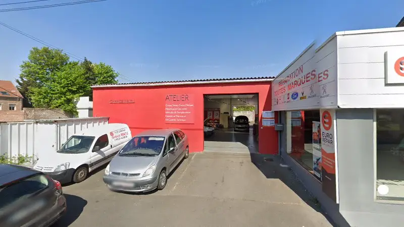 Vue de la rue devant EUROREPAR GARAGE MATU AGENT, Sallaumines