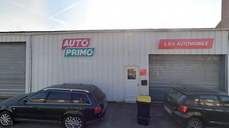 Vue de la rue devant Autoprimo - Garage E.R.V Automobile Iwuy, Iwuy