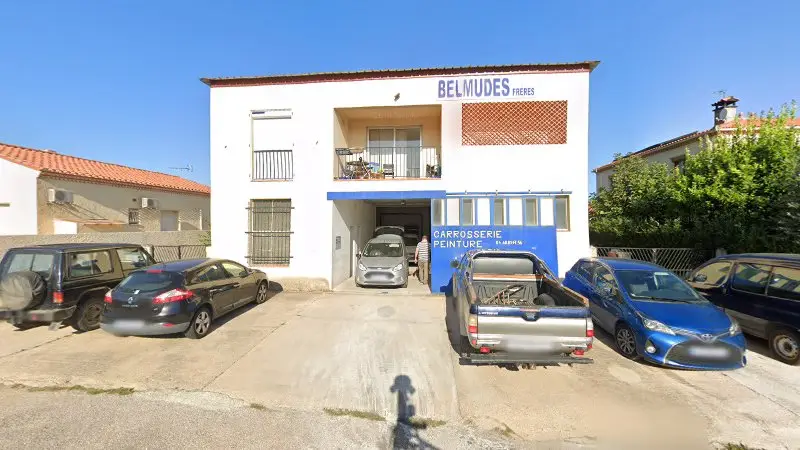 Vue de la rue devant Belmudes René, Argelès-sur-Mer