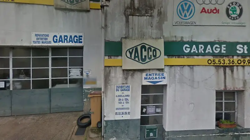 Vue de la rue devant DAVID Franck - Garage St Pierre, Villeréal