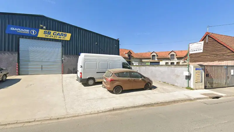 Vue de la rue devant Garage Sb Cars, Blangy-sur-Ternoise