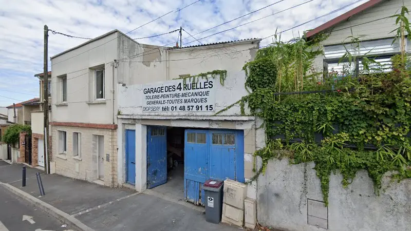 Vue de la rue devant Garage Des 4 Ruelles, Montreuil