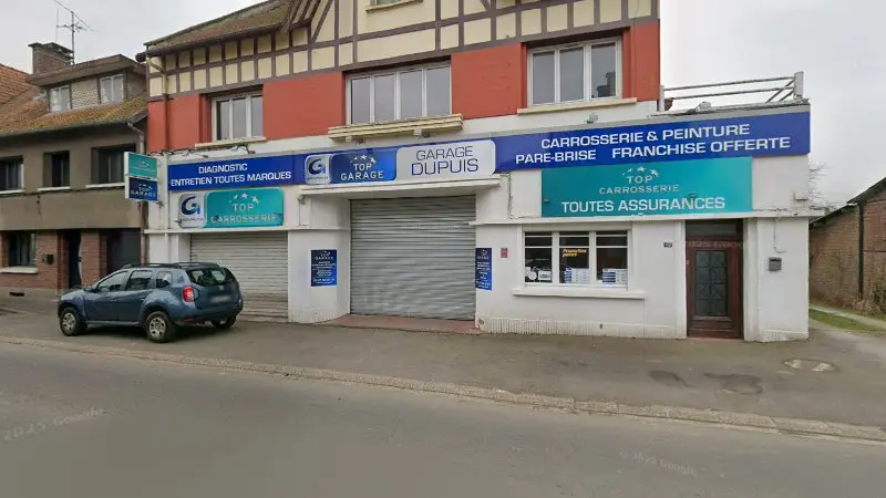 Vue de la rue devant SAS GARAGE DUPUIS, Auxi-le-Château