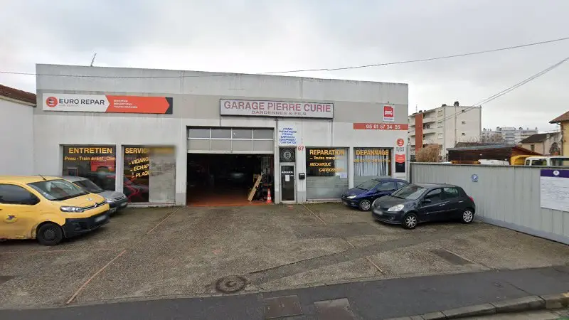 Vue de la rue devant Eurorepar Garage Du Bd Pierre Curie, Toulouse