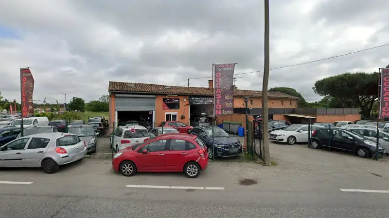 Vue de la rue devant Centre Dkboost Garage Ji Automobile, Toulouse