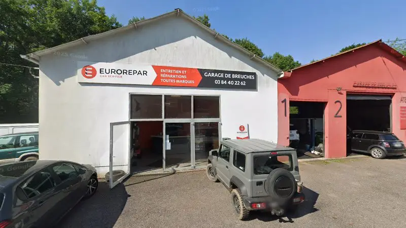Vue de la rue devant GARAGE DE BREUCHES Eurorepar, Breuches
