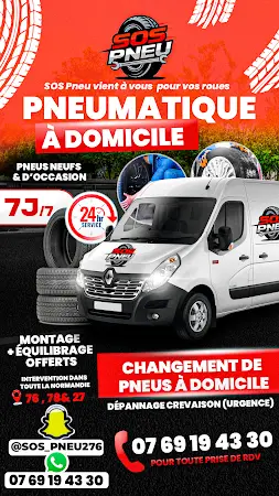 Photo publiée sur la fiche Google de SOS PNEU - Depannage Crevaison Pneu sur Rouen, Val-de-Reuil