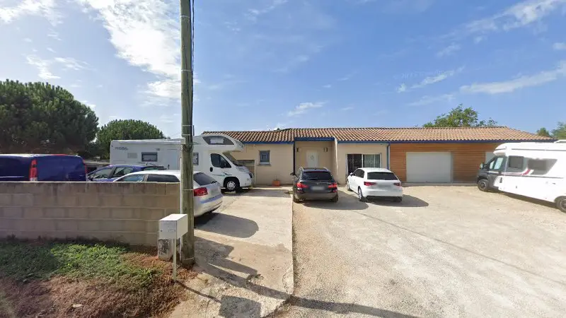 Vue de la rue devant garage ALMS, Boulazac Isle Manoire