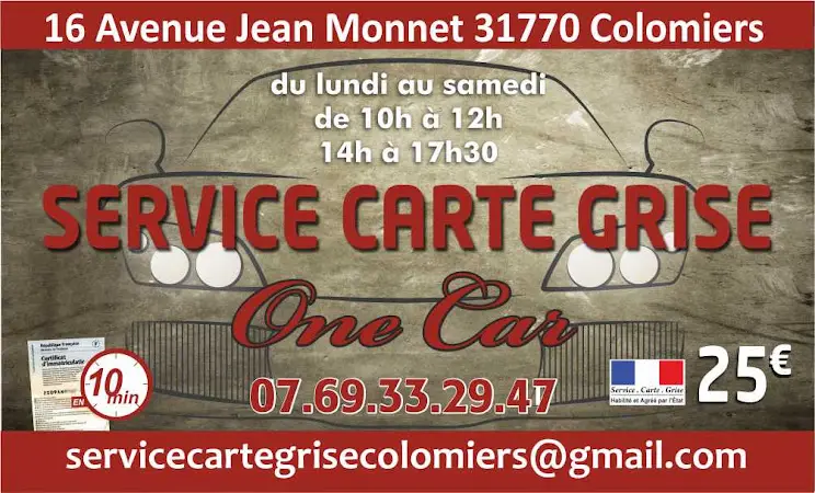 Photo publiée sur la fiche Google de One car Service Carte Grise, Colomiers