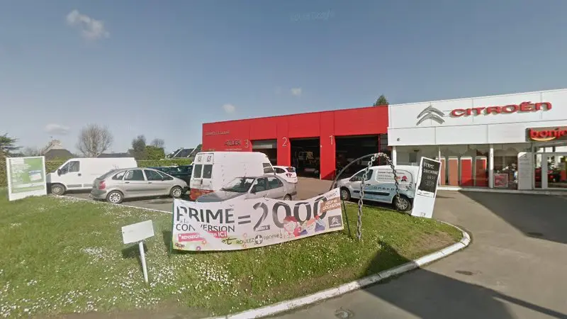 Vue de la rue devant GARAGE DE LA BAIE - Citroën, Beaussais-sur-Mer