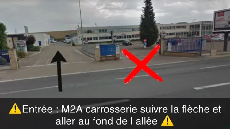Photo publiée sur la fiche Google de M2A CARROSSERIE, Auxerre