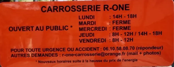 Photo publiée sur la fiche Google de R-One Carrosserie SASU, Bons-en-Chablais