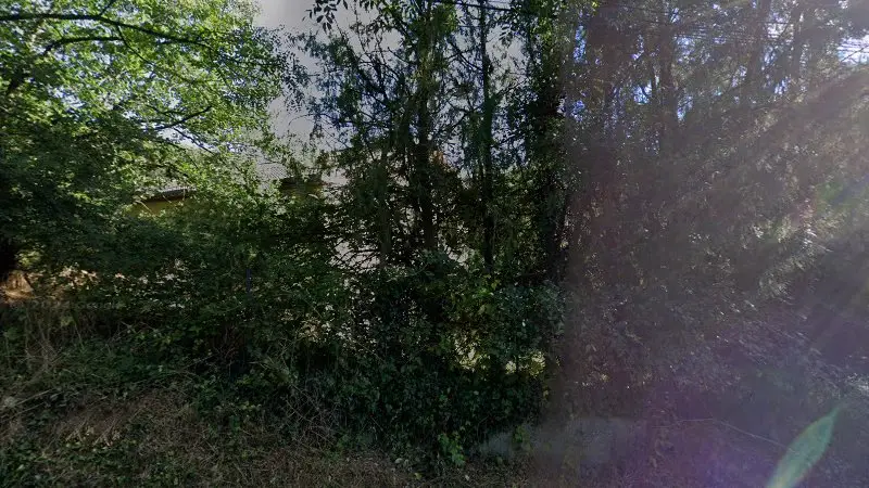 Vue de la rue devant Petit Michel, Sourcieux-les-Mines