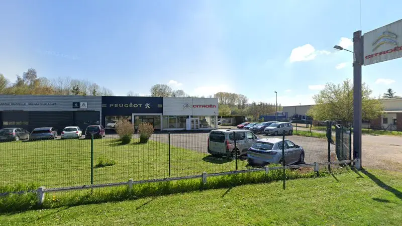 Vue de la rue devant Se Garage Vauvelle Sarl - Citroën, Gasny
