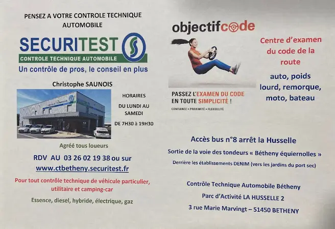 Photo publiée sur la fiche Google de Sécuritest Contrôle Technique Automobile BETHENY, Bétheny