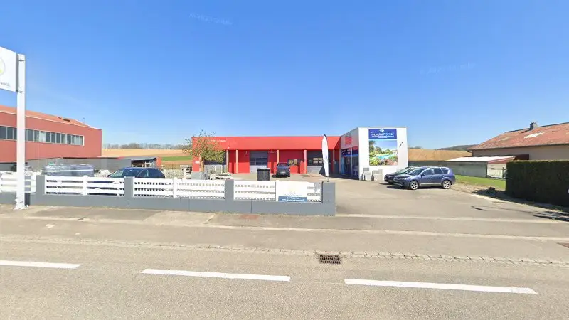 Vue de la rue devant Citroën Garage Eric Fiegenwald Agent, Aspach